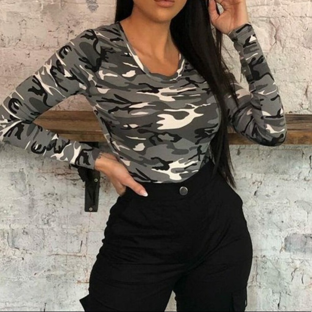 Camo bodysuit